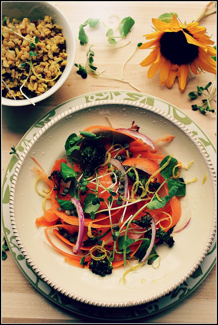 Carrot and Lentil Salad, Nourish Yourself and Your Family
